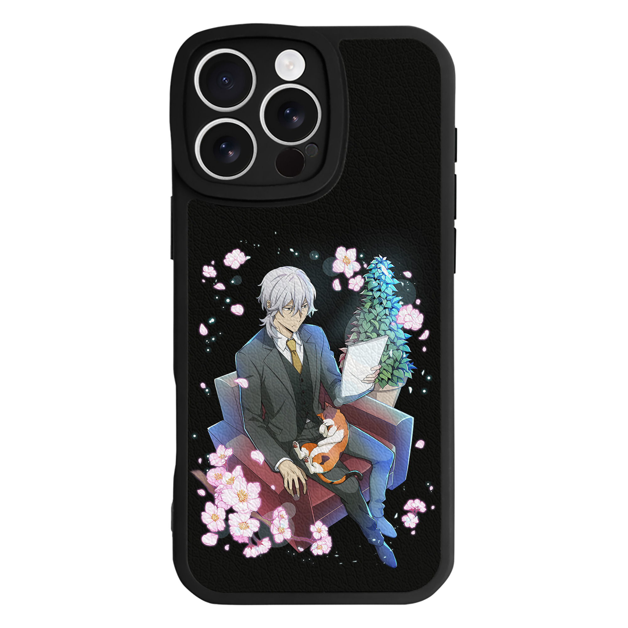 （画像用） 文豪ストレイドッグス Bungo Stray Dogs 【iPhone 16シリーズ対応】シリコンスマホケース（レザー調） 材質：シリコン